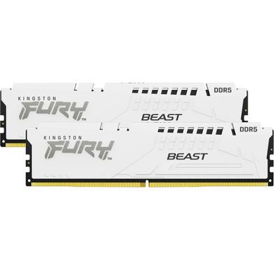Оперативна пам'ять Kingston FURY 32 GB (2x16GB) DDR5 5200 MHz Beast EXPO White (KF552C36BWEK2-32) фото