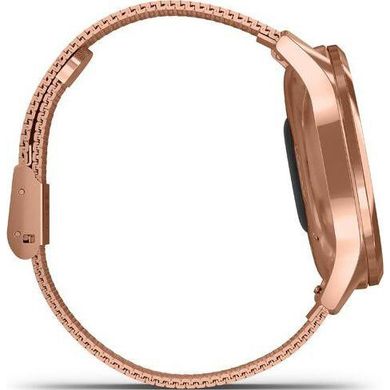 Смарт-часы Garmin Vivomove Luxe 18K Rose Gold PVD Stainless Steel w. Rose Gold Milanese B. (010-02241-24) фото
