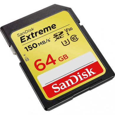 Карта пам'яті SanDisk 64 GB SDXC UHS-I U3 Extreme SDSDXV6-064G-GNCIN фото