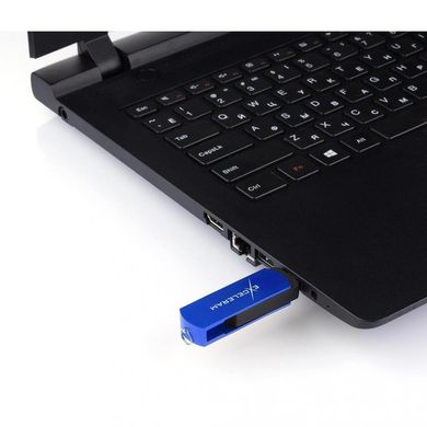Flash пам'ять Exceleram P2 Black/Blue USB 3.1 EXP2U3BLB64 фото