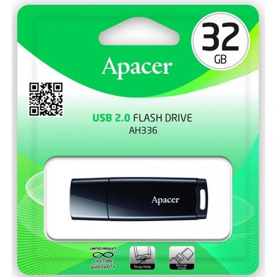 Flash память Apacer 32 GB AH336 Black (AP32GAH336B-1) фото