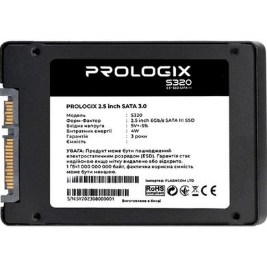 SSD накопичувач Prologix S320 960 GB (PRO960GS320) фото