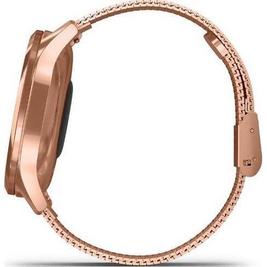 Смарт-часы Garmin Vivomove Luxe 18K Rose Gold PVD Stainless Steel w. Rose Gold Milanese B. (010-02241-24) фото
