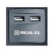 REAL-EL RS-8F USB CHARGE 3M, BLACK (EL122300004) детальні фото товару