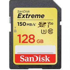 Карта пам'яті SanDisk 128 GB SDXC UHS-I U3 Extreme SDSDXV5-128G-GNCIN фото