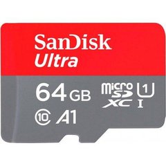 Карта памяти SanDisk 64 GB microSDXC UHS-I A1 Class 10 Ultra (SDSQUAB-064G-GN6MA) фото