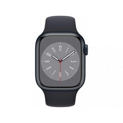Смарт-годинник Apple Watch Series 8 GPS 41mm Midnight Aluminum Case w. Midnight Sport Band (MNP53, MNU73) фото