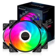 Вентилятор Zezzio ZC-120 SRGB 3-Pack (Colorful 3in1) фото