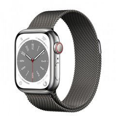 Смарт-годинник Apple Watch Series 8 GPS + Cellular 45mm Graphite S. Steel Case w. Milanese Loop Graphite (MNKW3/MNKX3) фото