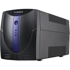 ИБП Vinga LED 1200VA plastic case with USB+RJ11 (VPE-1200PU) фото