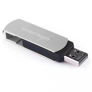 Flash память Exceleram 64 GB P2 Series Silver/Black USB 2.0 (EXP2U2SIB64) фото