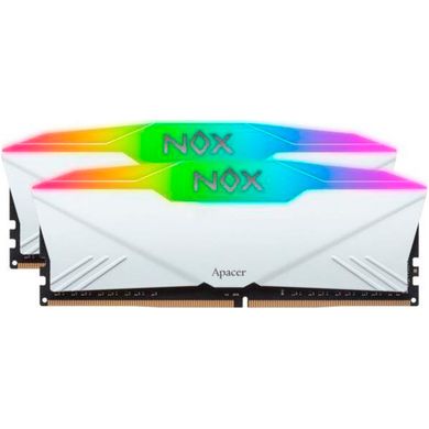 Оперативная память Apacer 16 GB (2x8GB) DDR4 3200 MHz NOX RGB White (AH4U16G32C28YNWAA-2) фото
