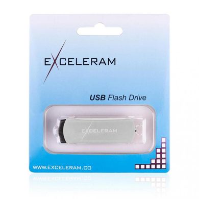 Flash память Exceleram 64 GB P2 Series Silver/Black USB 2.0 (EXP2U2SIB64) фото