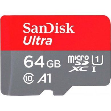 Карта пам'яті SanDisk 64 GB microSDXC UHS-I A1 Class 10 Ultra (SDSQUAB-064G-GN6MA) фото