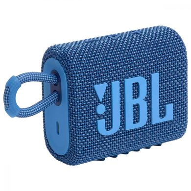 Портативная колонка JBL Go 3 Eco Blue (JBLGO3ECOBLU) фото
