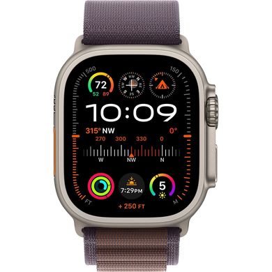 Смарт-годинник Apple Watch Ultra 2 GPS + Cellular 49mm Titanium Case with Indigo Alpine Loop - Large (MREW3) фото