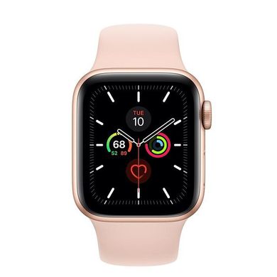 Смарт-годинник Apple Watch Series 5 LTE 40mm Gold Aluminum w. Pink Sand b.- Gold Aluminum (MWWP2) фото