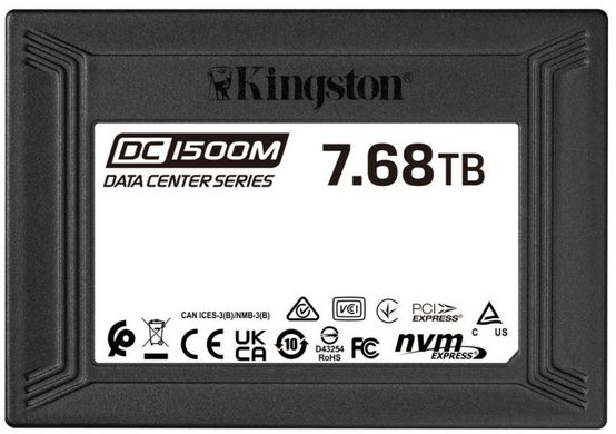 SSD накопичувач Kingston DC1500M 7.68 TB (SEDC1500M/7680G) фото