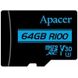 Apacer 128 GB microSDXC Class 10 UHS-I U3 AP128GMCSX10U7-R подробные фото товара