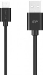 Кабель USB Cable Silicon Power USB - microUSB LK10AB Black (SP1M0ASYLK10AB1K) фото