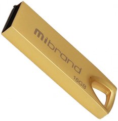 Flash память Mibrand 16GB Taipan USB 2.0 Gold (MI2.0/TA16U2G) фото