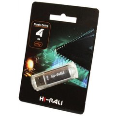 Flash пам'ять Hi-Rali 4 GB USB Flash Drive V-Cut series Silver (HI-4GBVCSL) фото