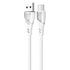 Кабель USB Usams Type-C U65 Liquid Silicone 3A 1.0m White фото