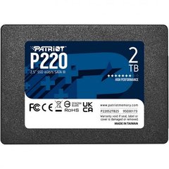 SSD накопитель Patriot P220 2TB (P220S2TB25) фото