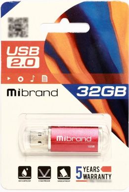 Flash пам'ять Mibrand 32GB Cougar USB 2.0 Red (MI2.0/CU32P1R) фото