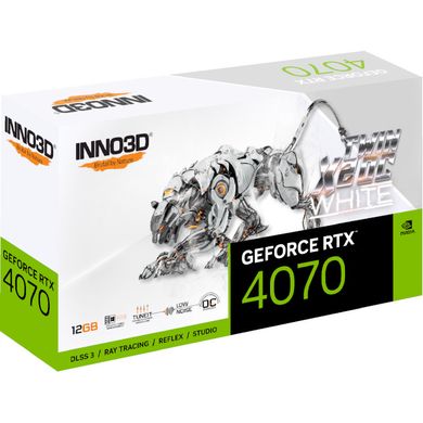 INNO3D GeForce RTX 4070 Twin X2 OC White Stealth (N40702-126XX-183052V)