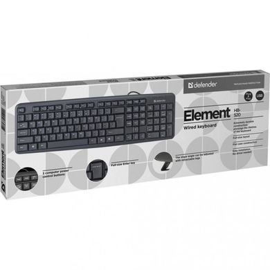 Клавіатура Defender Element HB-520 UA Black (45529) фото