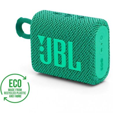 Портативна колонка JBL Go 3 Eco Green (JBLGO3ECOGRN) фото