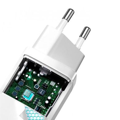 Зарядное устройство Baseus GaN2 Lite Quick Charger C+C 65W White (CCGAN2L-E02) фото