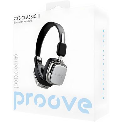 Навушники Proove 70's Classic II Black/Silver (HPCL20010006) фото