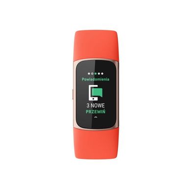 Смарт-часы Fitbit Charge 6 Coral / Champagne Gold Aluminum фото