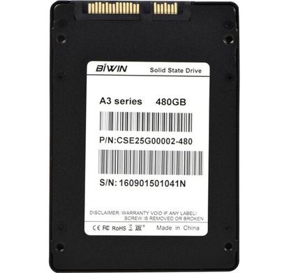 SSD накопитель Biwin A3 Series 120Gb CSE25G00002-120 фото