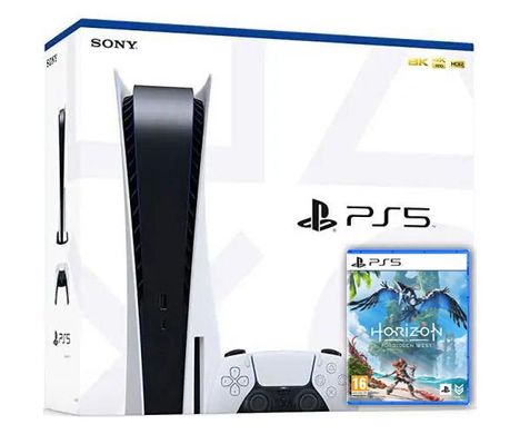 Игровая приставка Sony PlayStation 5 White 825Gb + Horizon Forbidden West фото
