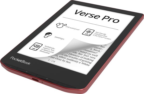 Електронна книга PocketBook 634 Verse Pro Passion Red (PB634-3-CIS) фото