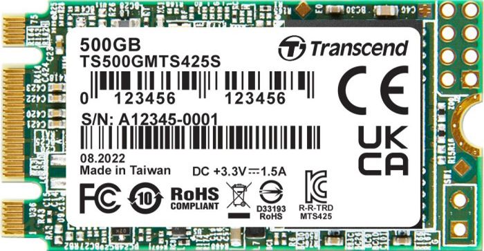 SSD накопитель Transcend 425S 500 GB (TS500GMTS425S) фото