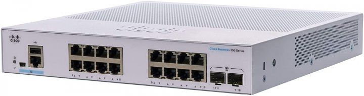 Коммутатор Cisco CBS350-16T-2G-EU фото