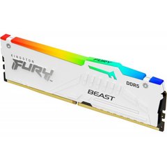 Оперативная память Kingston FURY 16 GB DDR5 5600 MHz Beast RGB EXPO White (KF556C36BWEA-16) фото