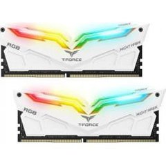 Оперативная память TEAM 16 GB (2x8GB) DDR4 3600 MHz T-Force Night Hawk White RGB (TF2D416G3600HC18EDC01) фото