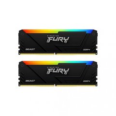 Оперативная память Kingston Fury DDR4 32 GB (2x16GB) 3200 MHz Beast RGB Black (KF432C16BB2AK2/32) фото