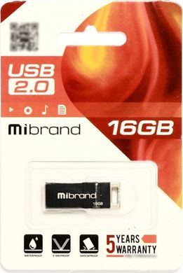 Flash память Mibrand 16GB ?hameleon USB 2.0 Black (MI2.0/CH16U6B) фото