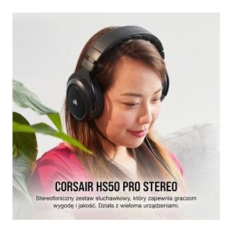 Навушники Corsair HS50 PRO Stereo Carbon (CA-9011215-EU) фото