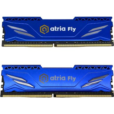 Оперативна пам'ять ATRIA 32 GB (2x16GB) DDR4 3200 MHz Fly Blue (UAT43200CL18BLK2/32) фото