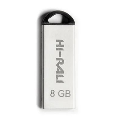 Flash пам'ять Hi-Rali 8GB Fit Series USB 2.0 Silver (HI-8GBFITSL) фото