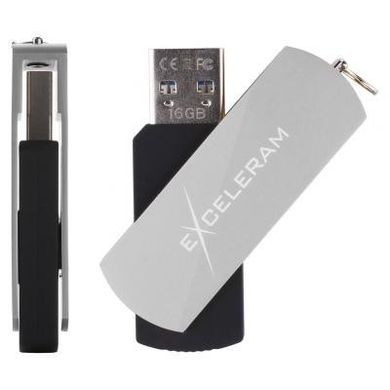 Flash память Exceleram 32 GB P2 Series Silver/Black USB 3.1 Gen 1 (EXP2U3SIB32) фото