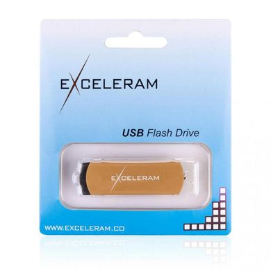 Flash пам'ять Exceleram P2 Black/Brown USB 2.0 EXP2U2BRB64 фото