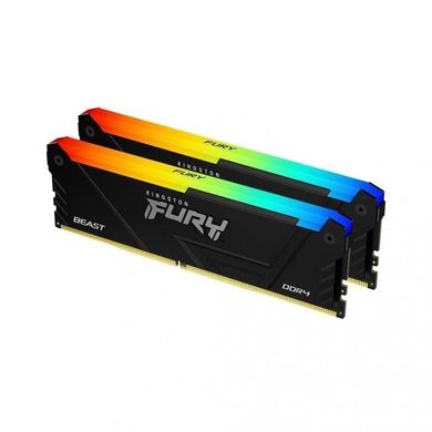 Оперативна пам'ять Kingston Fury DDR4 32 GB (2x16GB) 3200 MHz Beast RGB Black (KF432C16BB2AK2/32) фото